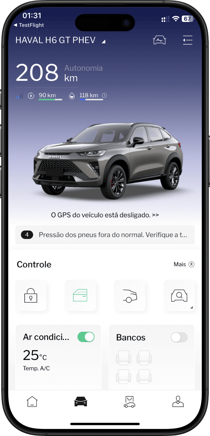 Controle remoto rápido e fácil