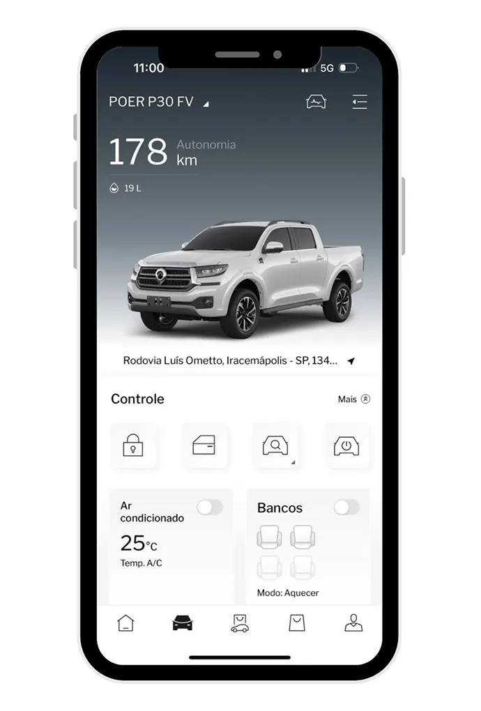 Poer P30: a picape conectada ao seu estilo de vida